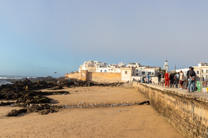 Forte de Essaouira ao fundo do paredão