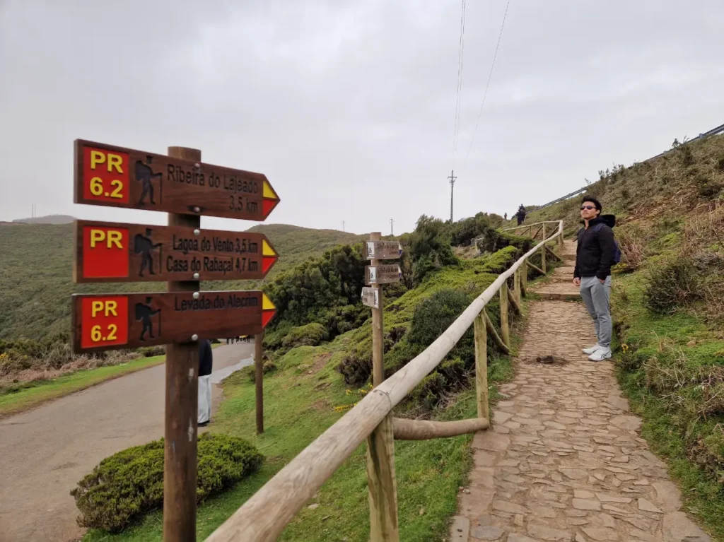 Sinalização de trilhos na ilha da Madeira
