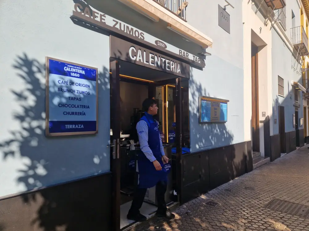 Funcionário a sair da Calenteria 1860